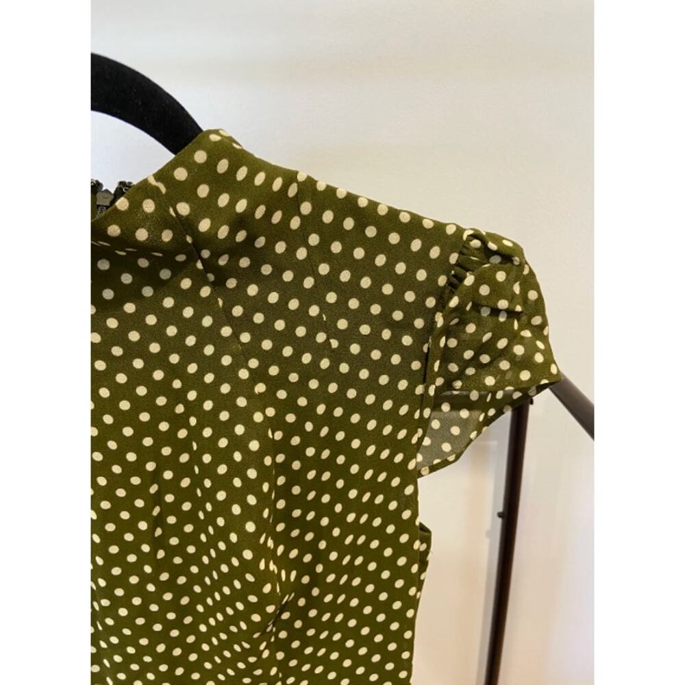 Reformation Maven Mock-Neck Chiffon Midi Dress size 4 - Picture 4 of 7